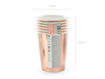 Picture of CUPS SHE SAID YES ROSE GOLD 220ML - 6 PACK